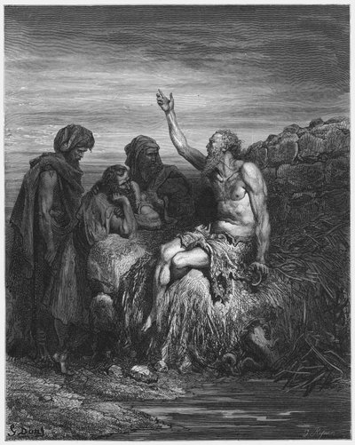 ギュスターヴ・ドール・バイブル：ジョブと彼の友人 作： Gustave Dore